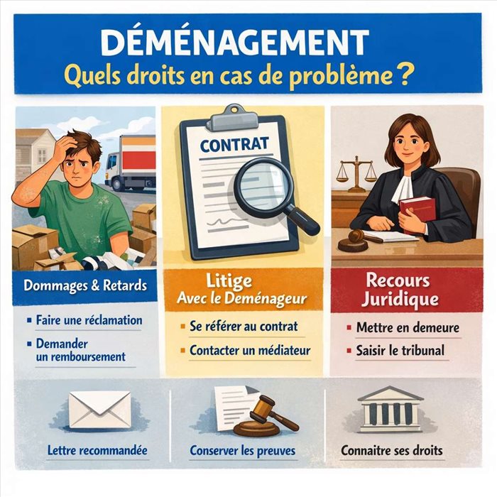 Déménagement : quels droits en cas de problème ?